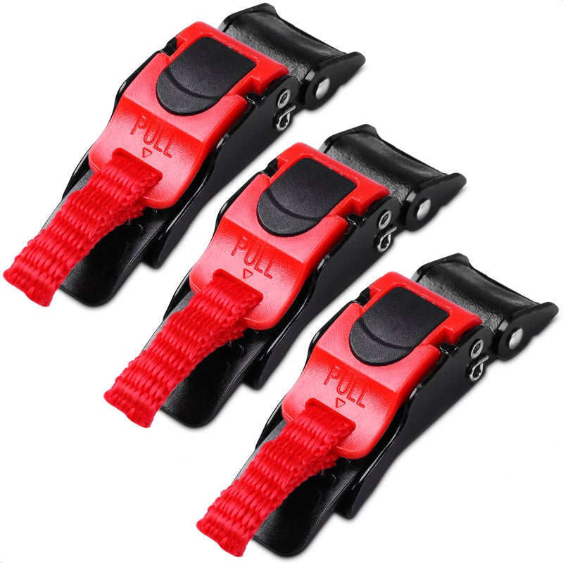 DIMROM 3Pcs Quick Release Helmet Buckle for Straps up to 0.77" Wide - Weather-Resistant Helmet Quick Release Buckle Kit - Operable with Gloves & Suitable for Bicycle, Cross, Skateboard or Protective Headgear - Image 1